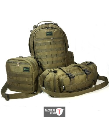 Mochila táctica desmontable para viaje paracas II, tres en uno