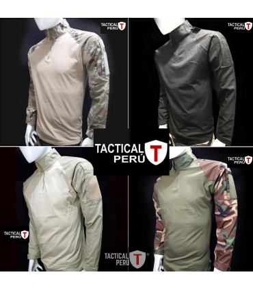Polos tácticos Perú manga larga